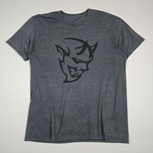 Dodge Demon Promotional Gray Graphic Tee Mopar SRT Size XL